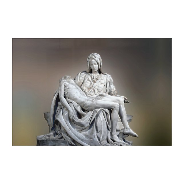 Michelangelo - The Pieta Acrylic Print (Front)