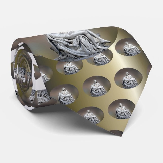 Michelangelo - The Pieta Neck Tie (Rolled)