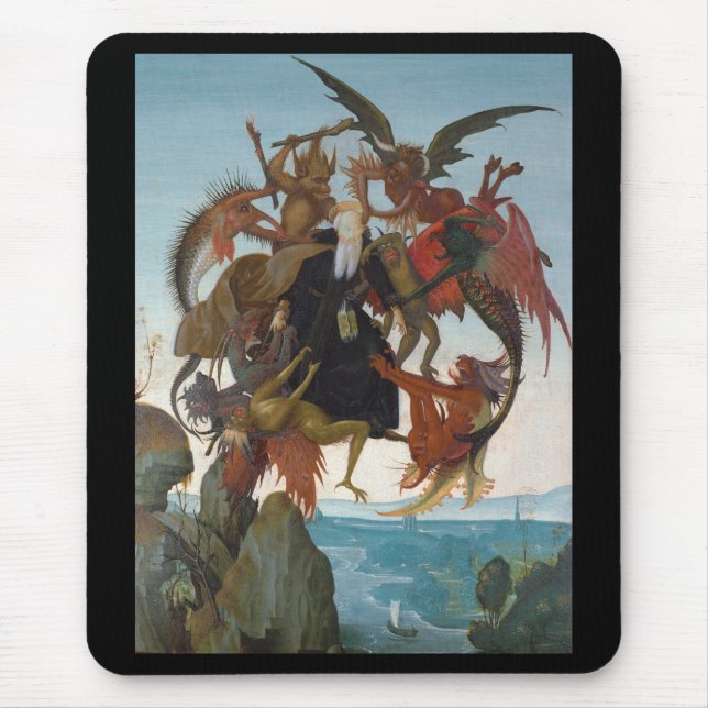 Michelangelo , “ The Torment of Saint Anthony ” Mouse Pad (Front)