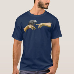 Michelangelos Angry African Grey Parrot Creation T-Shirt