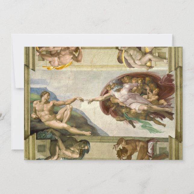 Michelangelo's Creation of Man (Creation of Adam) (Front)