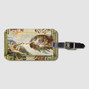 Michelangelo's Creation of Man (Creation of Adam) Luggage Tag