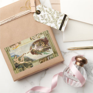 Michelangelo's Creation of Man (Creation of Adam) Rectangular Sticker