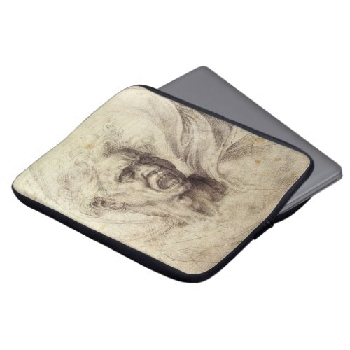 Michelangelos Damned Soul Head of a Man Laptop Sleeve