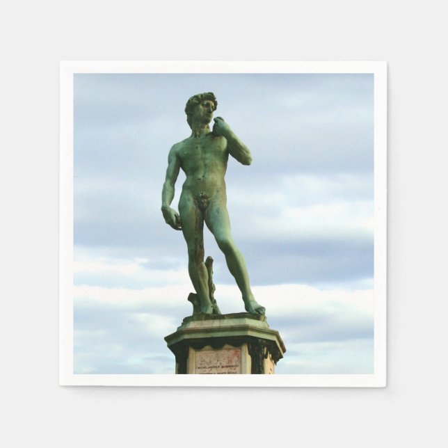 Michelangelo's David 2 Napkins (Front)