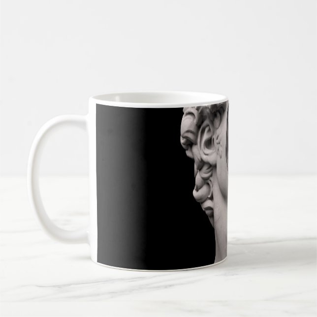 Michelangelo's David classical bust head Coffee Mug (Left)