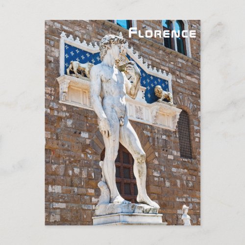 Michelangelos David _ Florence Tuscany Italy Postcard