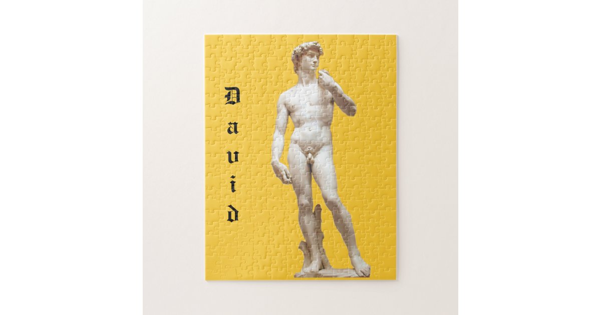 Michelangelo's David Sculpture Customized Jigsaw Puzzle