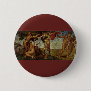 Michelangelo's Fall and Expulsion, Garden of Eden Button