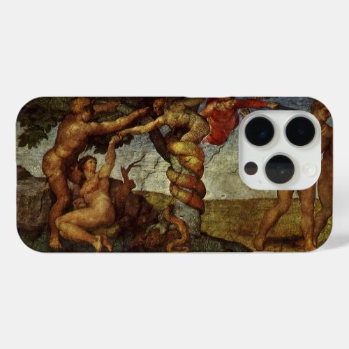Michelangelos Fall and Expulsion Garden of Eden iPhone 15 Pro Case