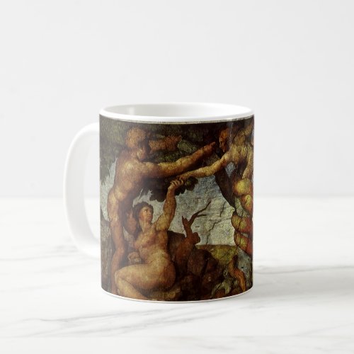 Michelangelos Fall and Expulsion Garden of Eden Coffee Mug