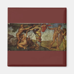 Michelangelo's Fall and Expulsion, Garden of Eden Magnet