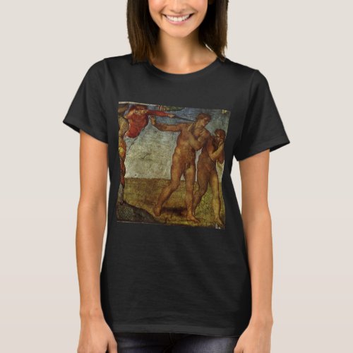 Michelangelos Fall and Expulsion Garden of Eden T_Shirt