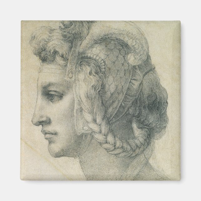Michelangelo's Ideal Head of a Woman Magnet (Front)