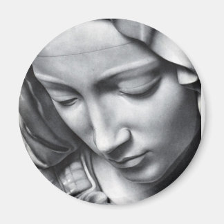 Michelangelo's Pieta detail of Virgin Mary's face Magnet