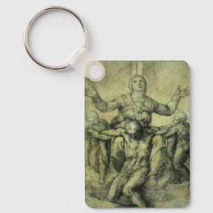 Michelangelo's Pieta for Vittoria Colonna Keychain