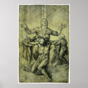 Michelangelo's Pieta for Vittoria Colonna Poster