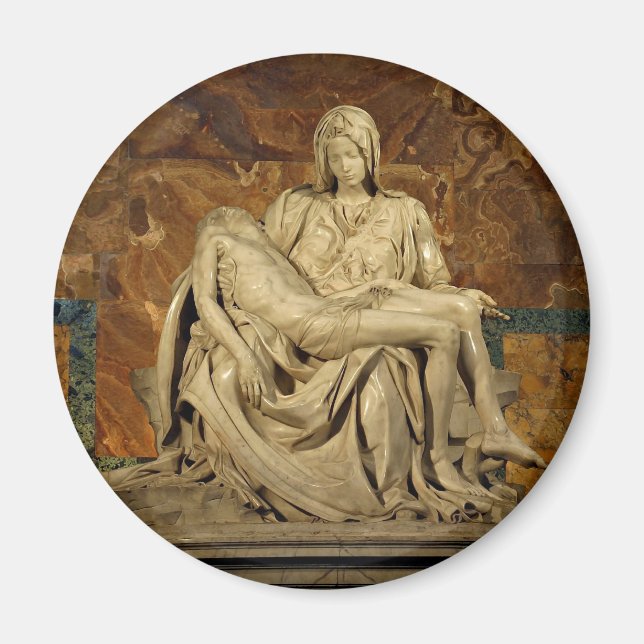 Michelangelo's Pieta in St. Peter's Basilica Magnet (Front)
