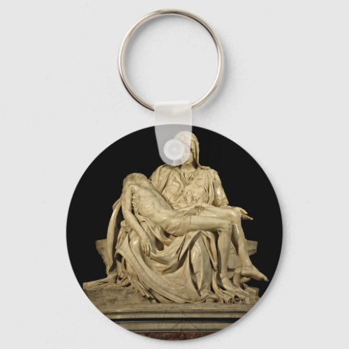 Michelangelos Pieta Sculpture Keychain