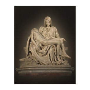 MICHELANGELO'S PIETA WOOD WALL DECOR