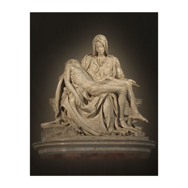 MICHELANGELO'S PIETA WOOD WALL DECOR (Front)