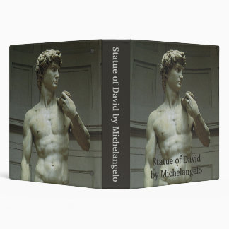 Michelangelo's Statue of David 3 Ring Binder
