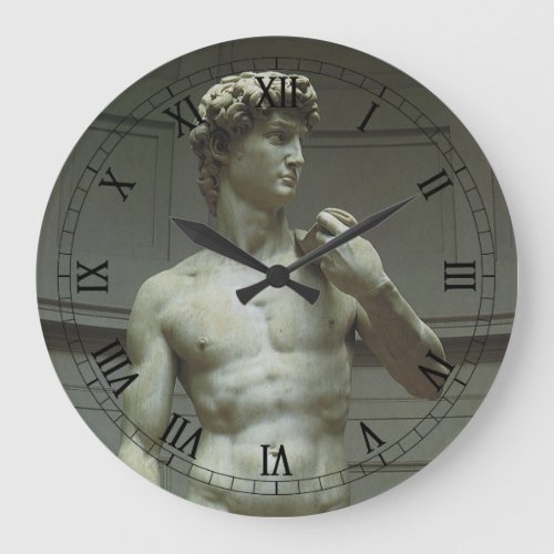 Michelangelos Statue of David Large Clock