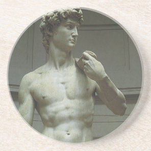 Michelangelo's Statue of David Sandstone Coaster