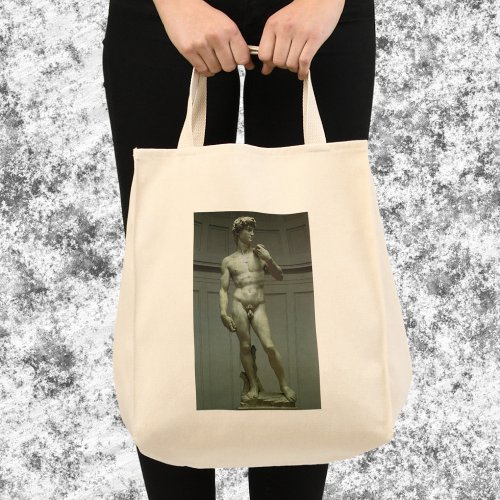 Michelangelos Statue of David Tote Bag