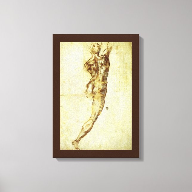 Michelangelo's Study for the Battle of Cascina Canvas Print (Front)