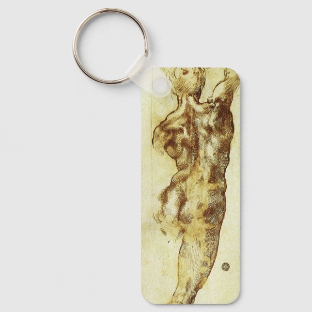 Michelangelo's Study for the Battle of Cascina Keychain (Front)