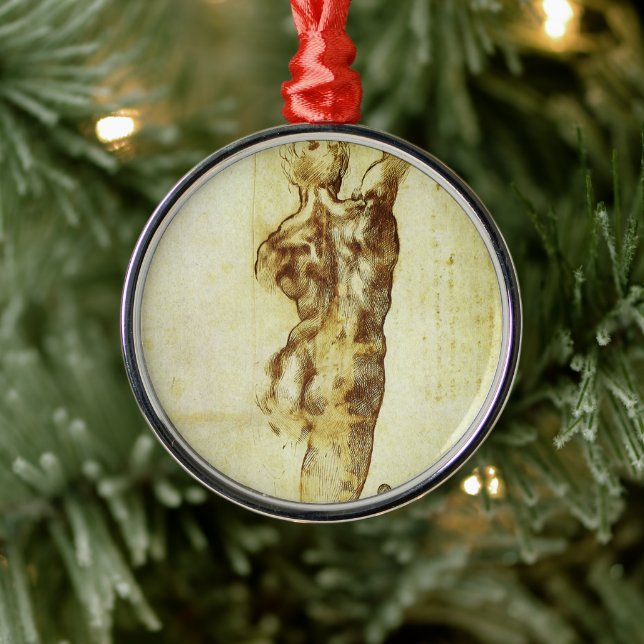 Michelangelo's Study for the Battle of Cascina Metal Ornament (Tree)