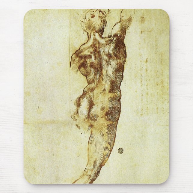 Michelangelo's Study for the Battle of Cascina Mouse Pad (Front)
