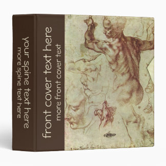 Michelangelo's Study of a Libyan Sibyl 3 Ring Binder