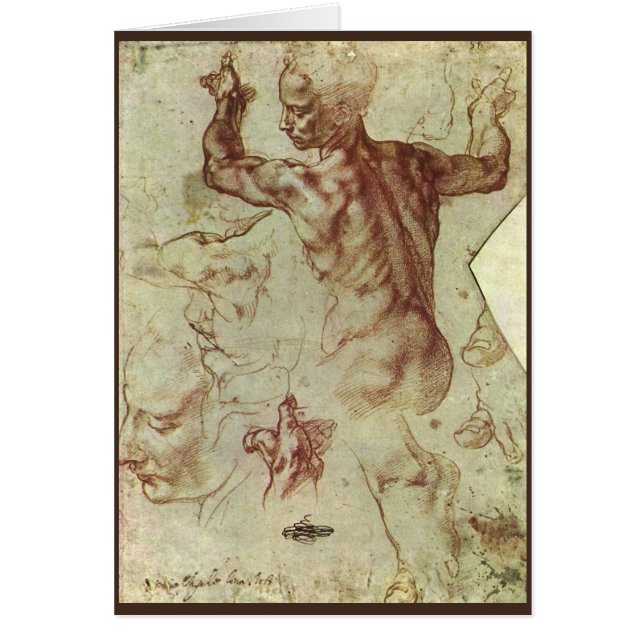 Michelangelo's Study of a Libyan Sibyl Cards (Front)
