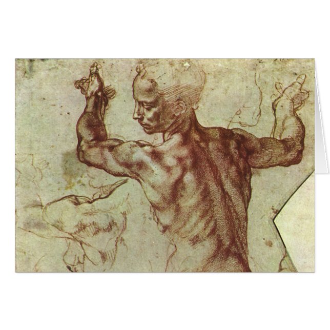Michelangelo's Study of a Libyan Sibyl Cards (Front Horizontal)