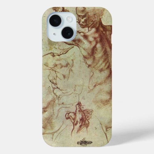 Michelangelos Study of a Libyan Sibyl iPhone 15 Case