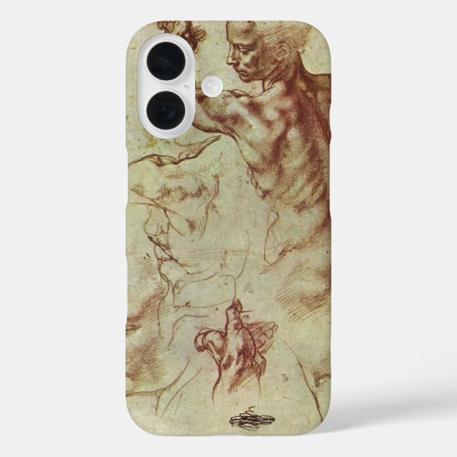 Michelangelo's Study of a Libyan Sibyl Case-Mate iPhone Case (Back)