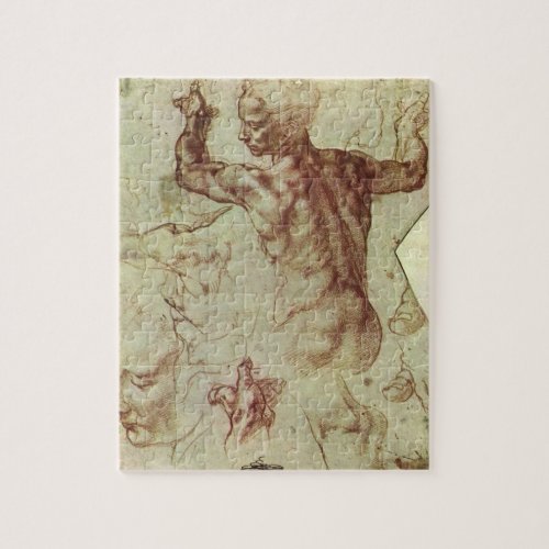 Michelangelos Study of a Libyan Sibyl Jigsaw Puzzle