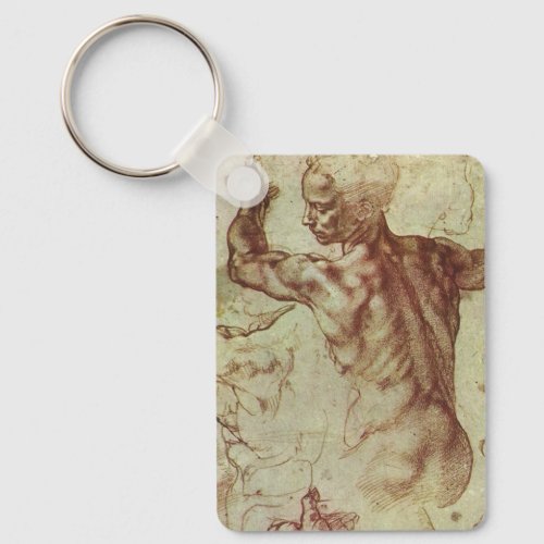 Michelangelos Study of a Libyan Sibyl Keychain