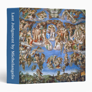 Michelangelo's The Last Judgement 3 Ring Binder