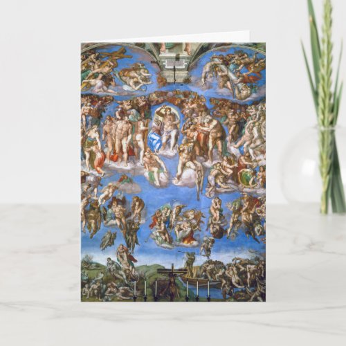 Michelangelos The Last Judgement Card
