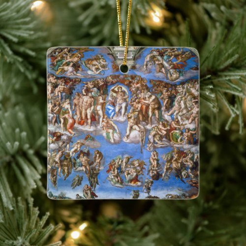 Michelangelos The Last Judgement Ceramic Ornament