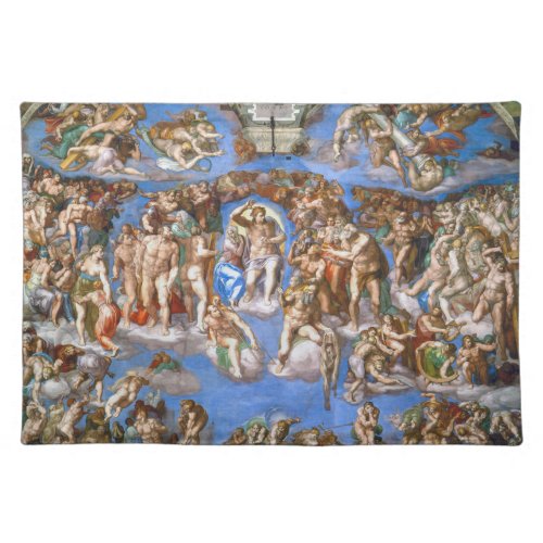 Michelangelos The Last Judgement Cloth Placemat
