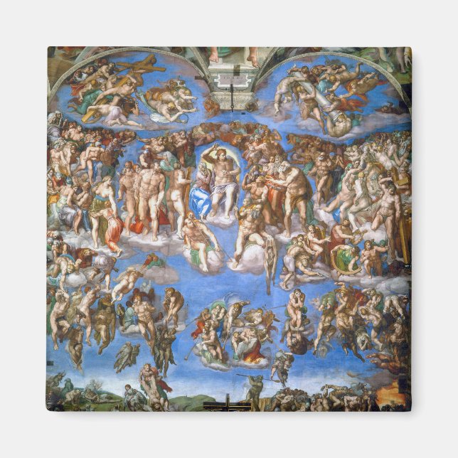 Michelangelo's The Last Judgement Magnet (Front)