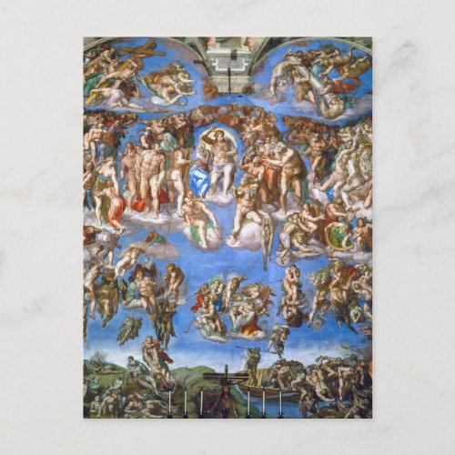 Michelangelos The Last Judgement Postcard