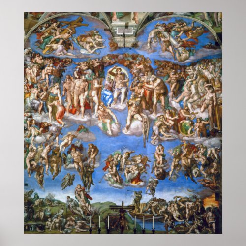 Michelangelos The Last Judgement Poster