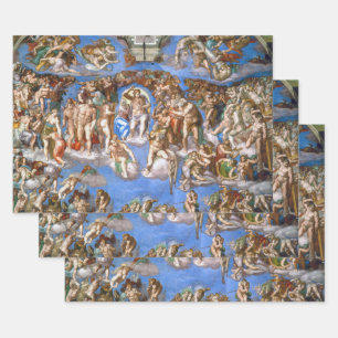 Michelangelo's The Last Judgement Wrapping Paper Sheets