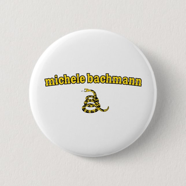 Michele Bachmann Gadsden Snake Pinback Button (Front)