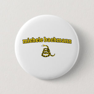 Michele Bachmann Gadsden Snake Pinback Button